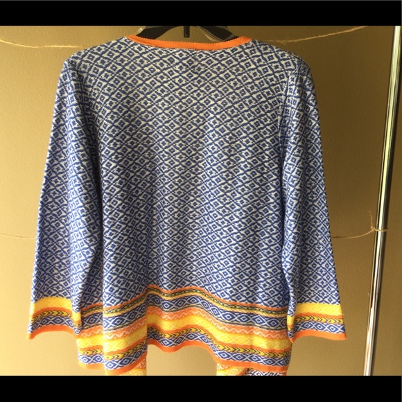 Ruby Rd. Open front Cardigan with fringe - Picture 2 of 5